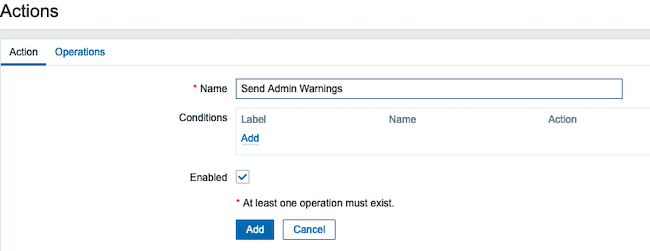 Configure the action Configure the action