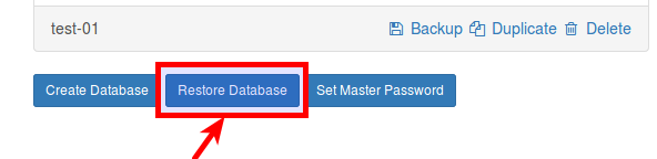 Restore a database in Odoo Restore a database in Odoo